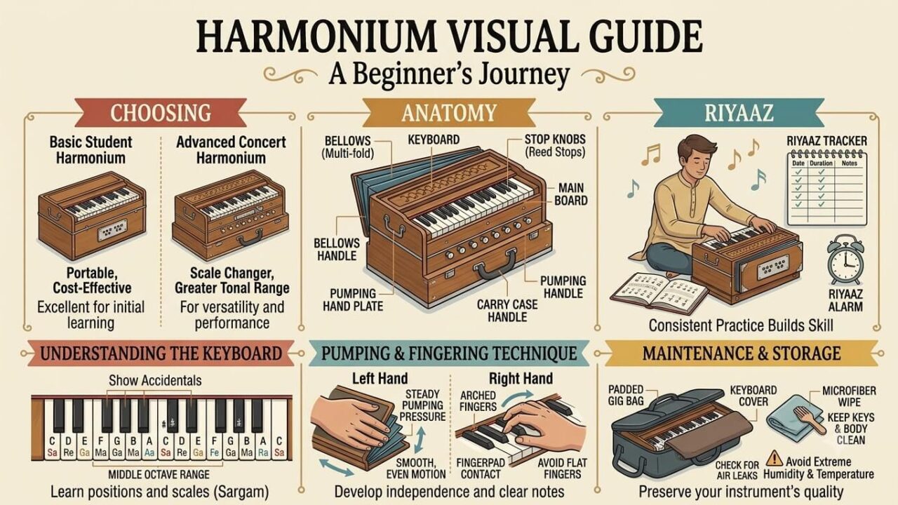Tips for Beginner Harmonium Lesson