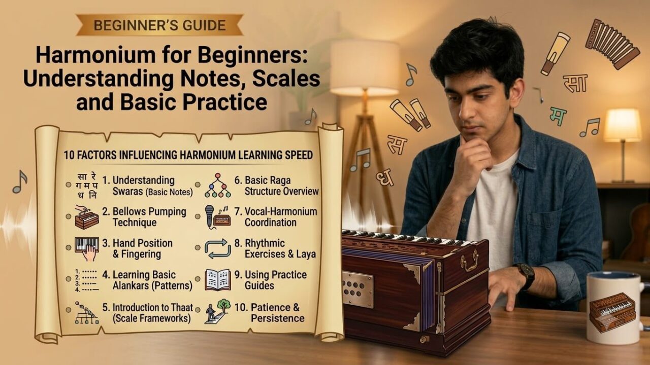 Harmonium for Beginners: Understanding Notes, Scales and Basic Practice