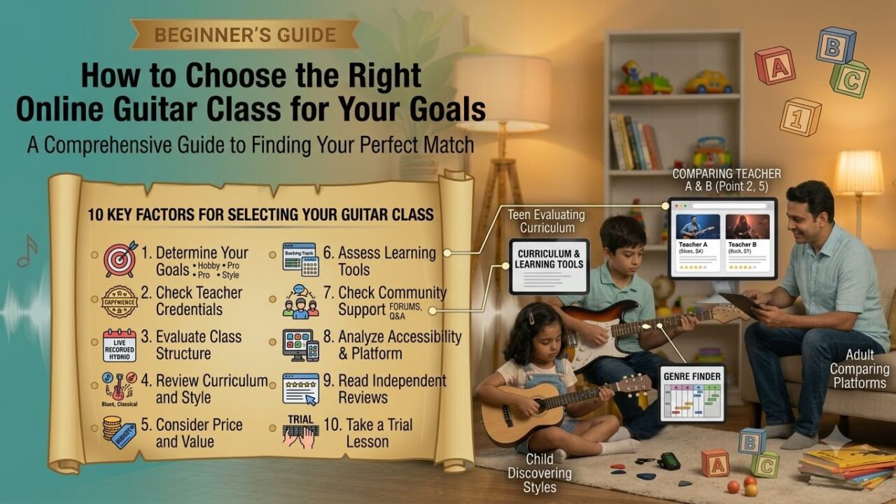 How to Choose the Right Online Guitar Class for Your Goals